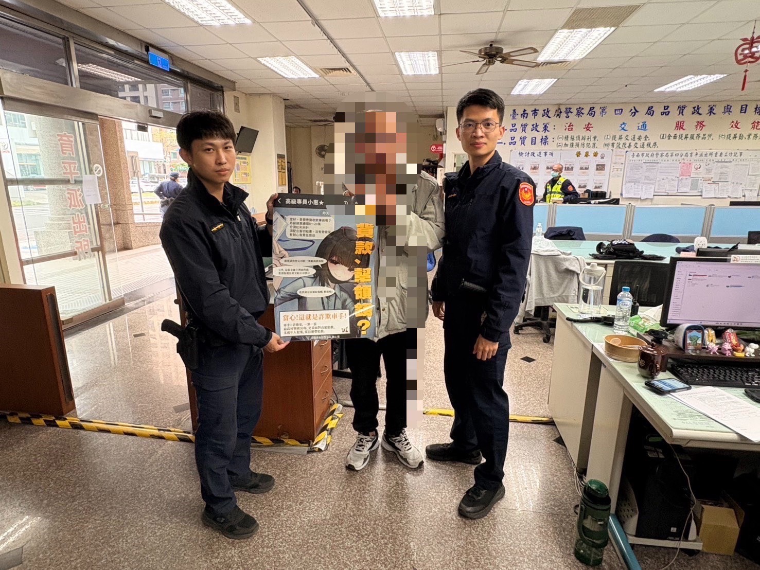 接獲超商報案員警協助即時破解詐騙手法