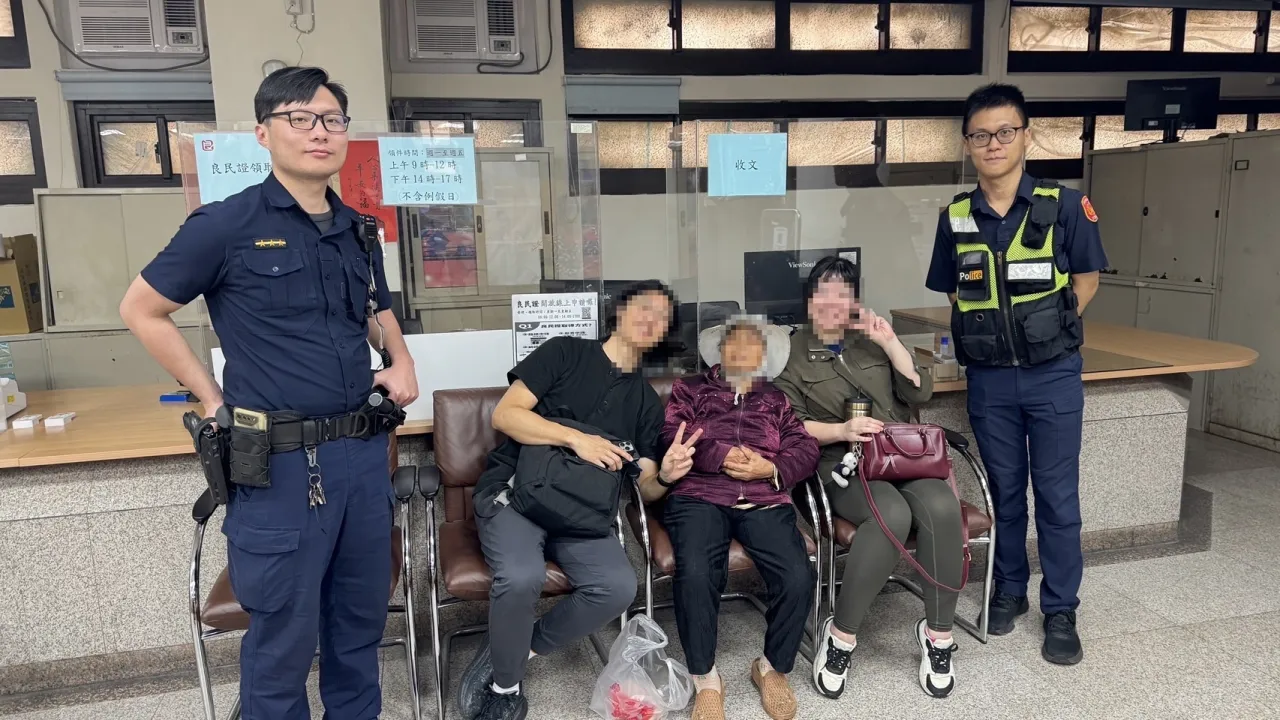 迷途跨越桃園北投 警與時間賽跑牽起九旬嬤回家的路