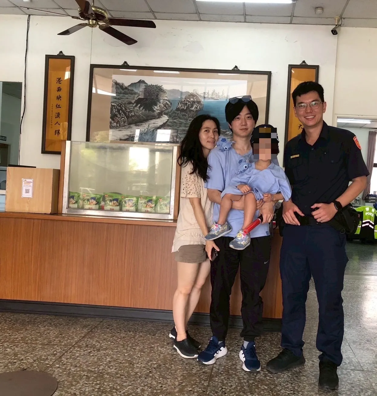 韓童圓夢當一日波麗士 東港警熱情接待促國民外交 圖1